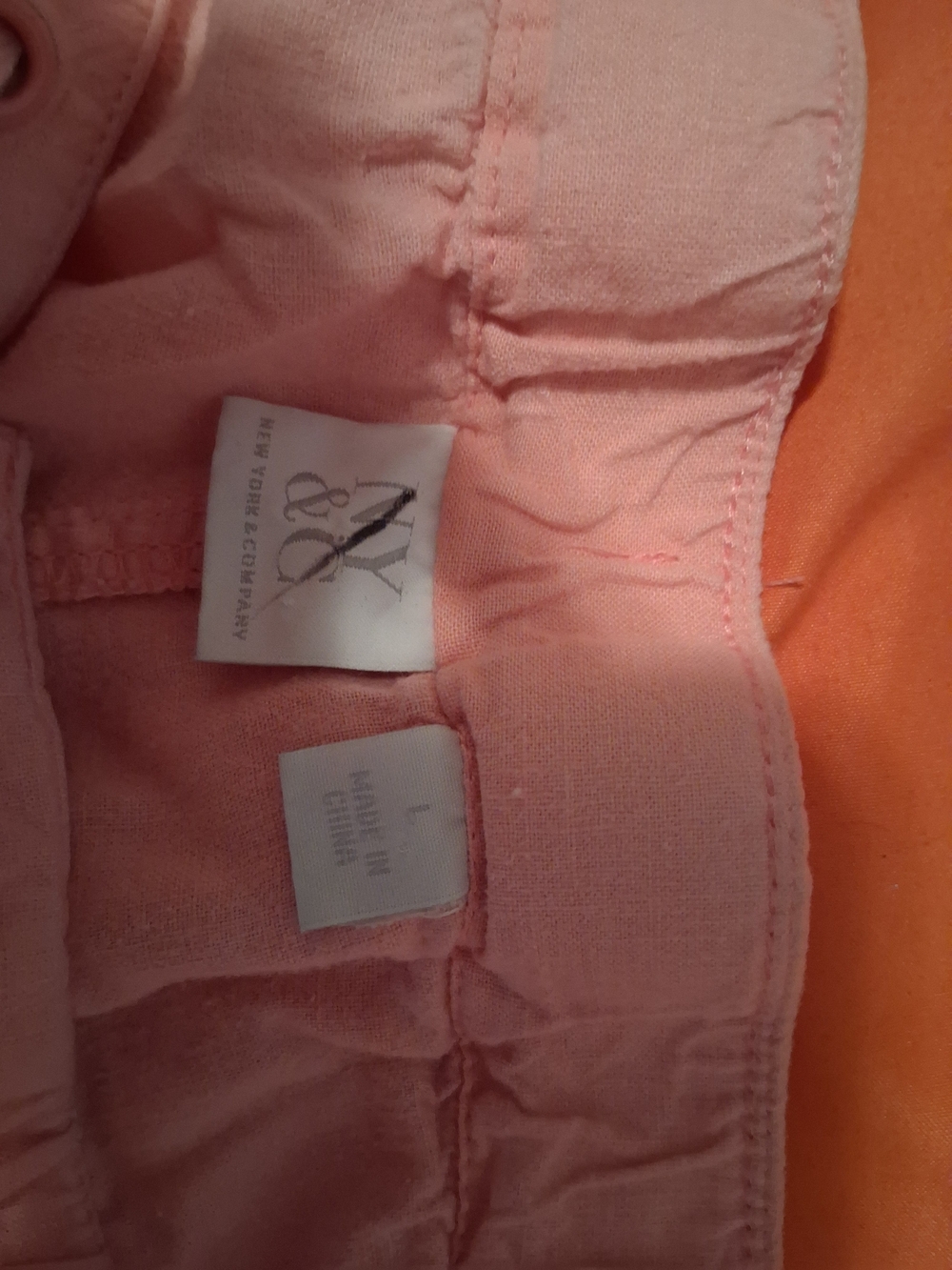 New York & Company Pale Pink Wide-Leg Drawstring Pants - Picture 4 of 6